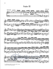 English Suite II in a minor - BWV 807